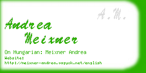 andrea meixner business card